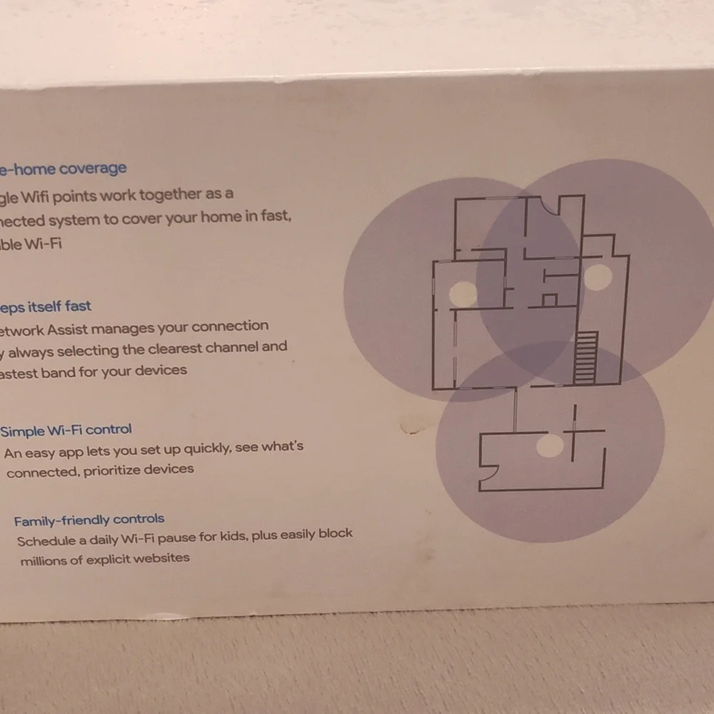 Google Home Wi-Fi System (Opened But Not Used)